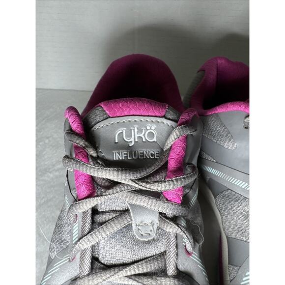 Ryka Women's Influence Frost Grey/Rose/Pale Aqua Training Size 8 - Picture 7 of 7